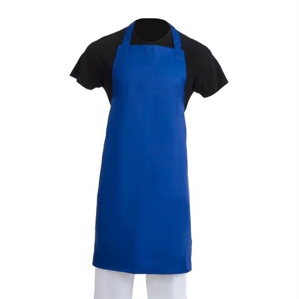 Whites Chefs Whites Bib Apron Polycotton BlueA542 - Hospitality Connect