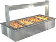 Cossiga Bain Marie Gantry with Square Assisted Service with rear Doors 1825mm LSBM5-FS - Hospitality Connect