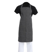 Whites Chefs Whites Black & White Stripe Butchers Bib ApronA935 - Hospitality Connect