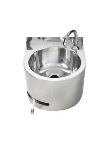 3monkeez Round Knee Operated Basin  With Temp Valve AB-KNEEHB-RT - Hospitality Connect