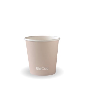 BIOPAK 120ml / 4oz (63mm) Stone Single Wall BioCup 2000 units - Hospitality Connect