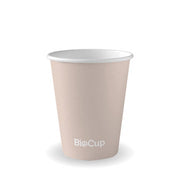 BIOPAK 280ml / 8oz (80mm) Stone Single Wall BioCup 1000 Units - Hospitality Connect