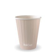 BIOPAK 255ml / 8oz (80mm) Stone Double Wall BioCup 1000 Units - Hospitality Connect