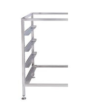 3Monkeez freestanding dishwasher rack add-on bay with end frame and four tray slides, made from durable 304 stainless steel.