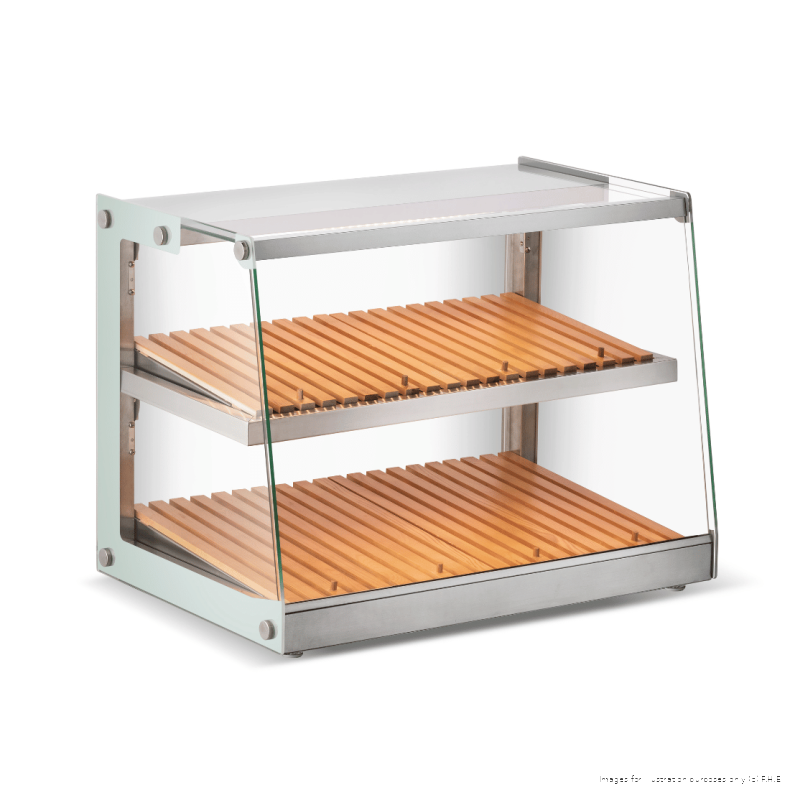 Bonvue  150L 2 Level Hinged Door Ambient Display with LED Light 988x457x516mm ADS-150