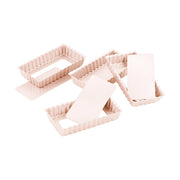 Chefmade Mini Loose Base Rectangular Tart Pan - Set of 4