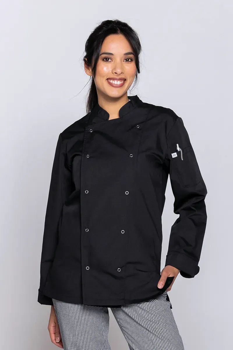 Aussie Chef Alex Press Stud Black-2XL Jacket