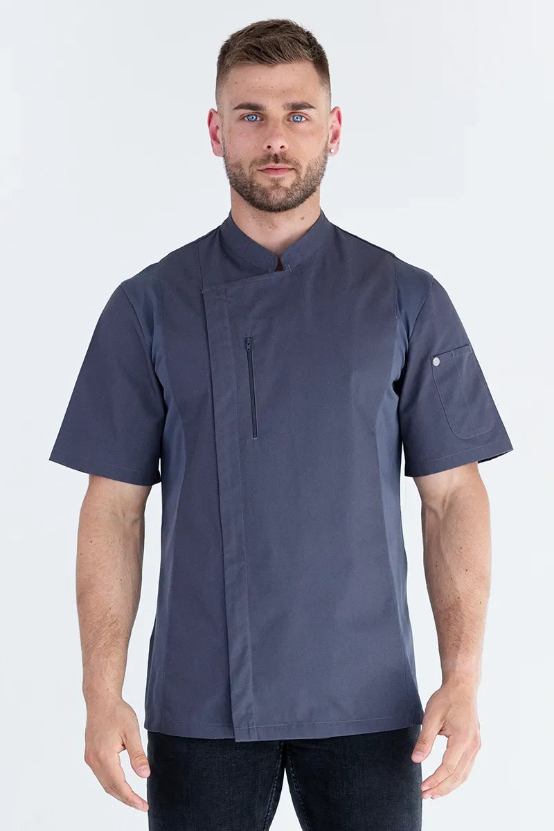 Aussie Chef Alex Zipper Grey-L Jacket