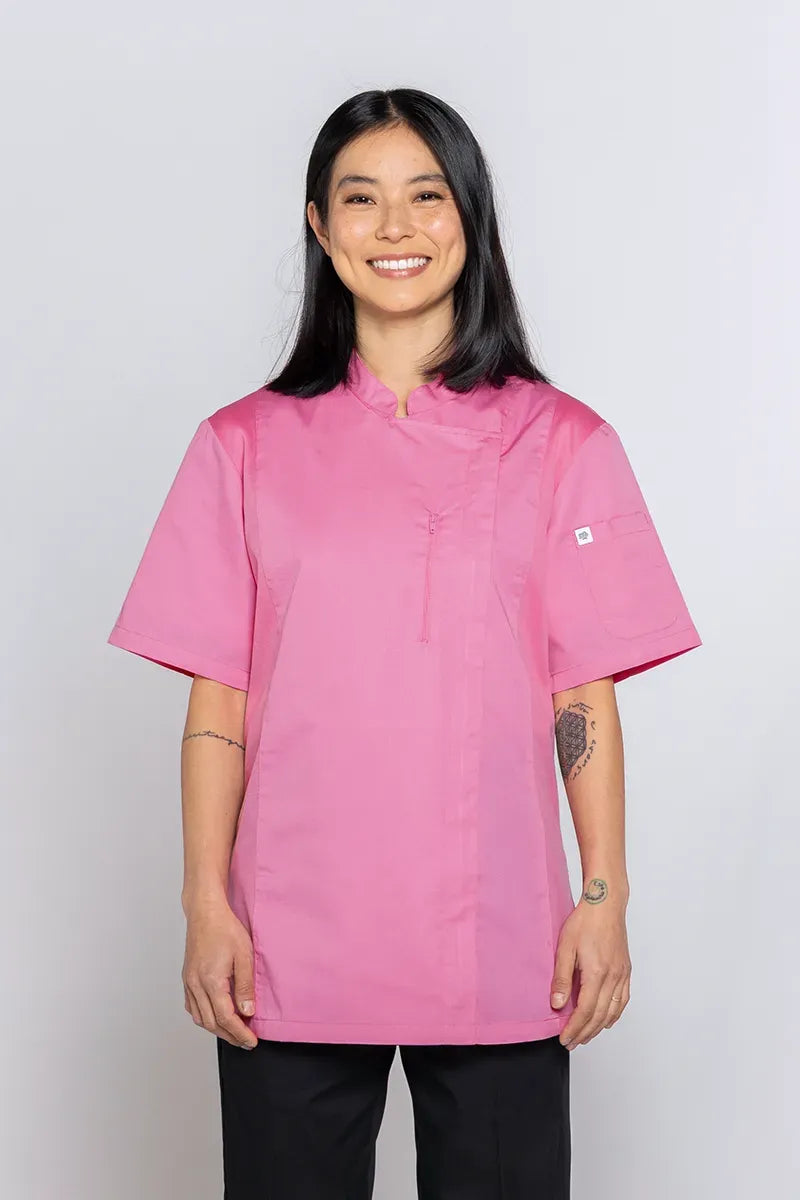 Aussie Chef Alex Zipper Pink-L Jacket