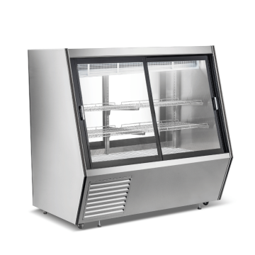 Bonvue  993L 3 Level Double-door access Angle Meat and Seafood Showcase with chilled storage  AMS-15DD