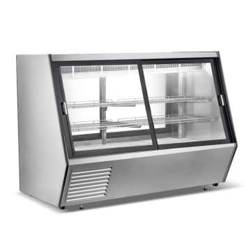 Bonvue  1443L 3 Level Double-door access Angle Meat and Seafood Showcase with chilled storage  AMS-21DD