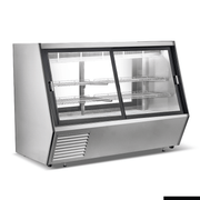 Bonvue 1443L 3 Level Double-door Access Angle Meat and Seafood Showcase with Chilled Storage AMS-21DD