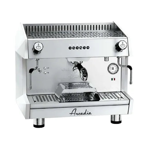 ARCADIA Professional Espresso coffee machine SS po sh white 1 Group - ARCADIA-G1 - Hospitality Connect
