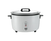 Panasonic Commercial 7.2Ltr rice cooker with digital controls, stainless steel exterior, and 40-cup capacity for large-scale cooking.
