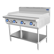 Cookrite 1200mm Hot plate with 4 Burner. 100MJ heat Output Come on a Heavy Duty Stand. Available in Natural Gas or LPGMeasurement is 1200mm X 800mm x 1115mm - Hospitality Connect