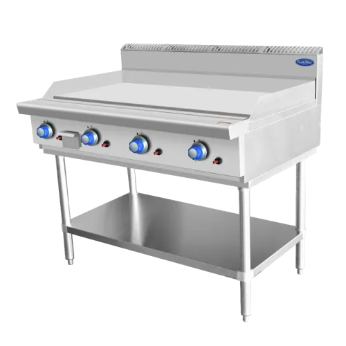 Cookrite 1200mm Hot plate with 4 Burner. 100MJ heat Output Come on a Heavy Duty Stand. Available in Natural Gas or LPGMeasurement is 1200mm X 800mm x 1115mm - Hospitality Connect