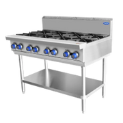 Cookrite 8 Burner Cook Top With Stand AT80G8B-F - Hospitality Connect