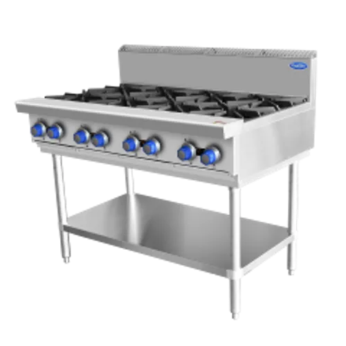 Cookrite 8 Burner Cook Top With Stand AT80G8B-F - Hospitality Connect