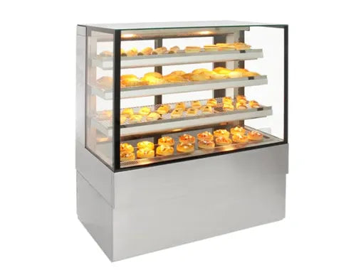 Airex Freestanding Heated Square Food Display 1200 Series 4 Tier AXH.FDFSSQ.12 - Hospitality Connect