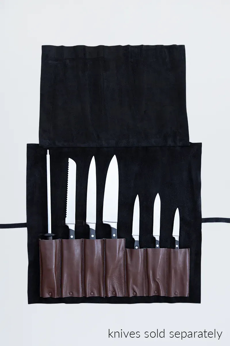 Aussie Chef Axil Leather 7 Pocket Brown Bag