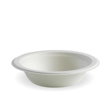 BIOPAK 390ml / 12oz White Plant Fibre Bowl 1000 Units