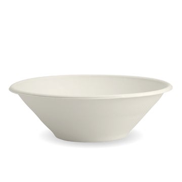 Biopak 940ml / 32oz White Plant Fibre BioBowl 400 Units - Hospitality Connect
