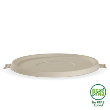 Biopak 800-1,420ml / 24-48oz Natural Plant Fibre BioBowl Lid 400 Units - Hospitality Connect