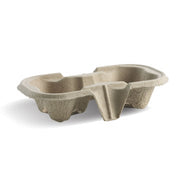 BIOPAK 2-Cup Pulp BioCup Tray 500 Units - Hospitality Connect