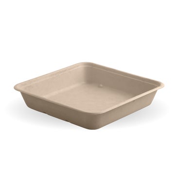 BIOPAK 1,750mlåÊLarge Natural Plant Fibre Takeaway Base 300 Units