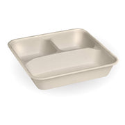 BIOPAK 3-Compartment Large Natural Plant Fibre Takeaway Base 300 Units - Hospitality Connect