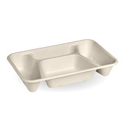 BIOPAK 4-Compartment Natural Plant Fibre Takeaway Base 300 Units - Hospitality Connect