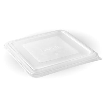 BioPak large PP takeaway container lid with 3, 4, or 5 compartments, shown in a set of 300 lids for food packaging.