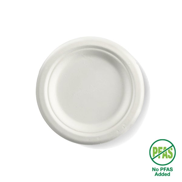 BIOPAK  15cm / 6" Round Plant Fibre Plate 1000 Units