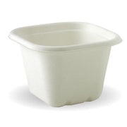 Biopak 630ml White Plant Fibre Takeaway Base 600 Units - Hospitality Connect