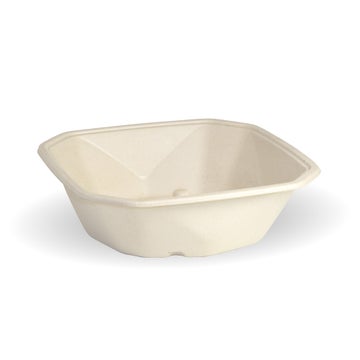 Biopak 750ml Natural Plant Fibre Octa Takeaway Base 400 units - Hospitality Connect