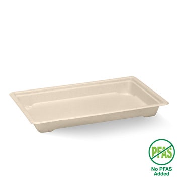 Biopak Large Plant Fibre Sushi Tray 600 Units - Hospitality Connect