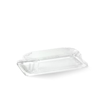 BIOPAK Small PLA Sushi Tray Lid 600 Units - Hospitality Connect