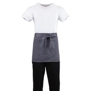 Whites Chefs Whites Short Bistro Apron Charcoal - 750x373mm 29.5x14.7"B157 - Hospitality Connect