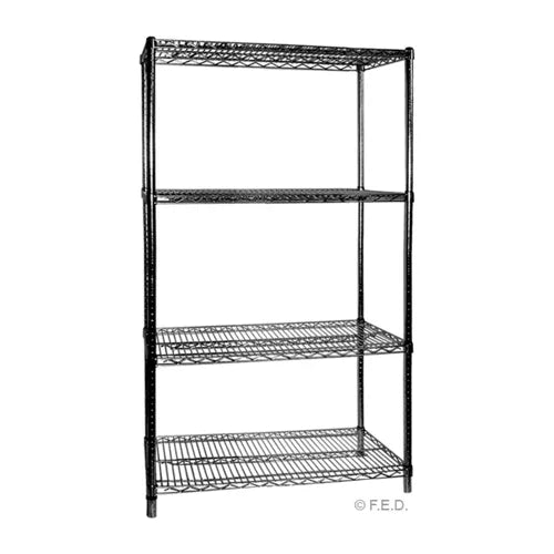 Modular Four Tier Shelving - 610 mm deep x 1880 high x 610 width B2424. - Hospitality Connect