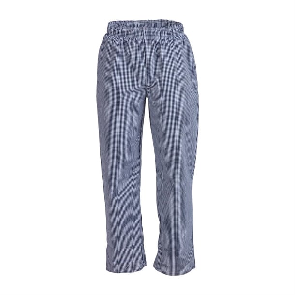 Whites Chefs Whites Vegas Small Blue & White Check Trousers Polycotton - Size XXLB311-XXL - Hospitality Connect