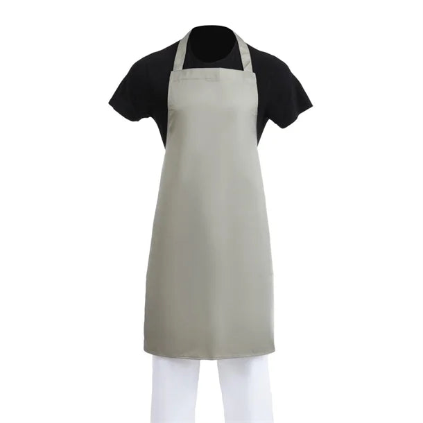 Whites Chefs Whites Bib Apron Polycotton OliveB427 - Hospitality Connect