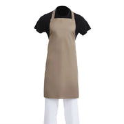 Whites Chefs Whites Bib Apron Polycotton TanB429 - Hospitality Connect