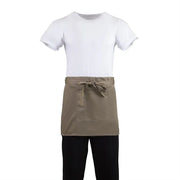 Whites Chefs Whites Short Bistro Apron Tan - 750x373mm 29.5x14.7"B432 - Hospitality Connect