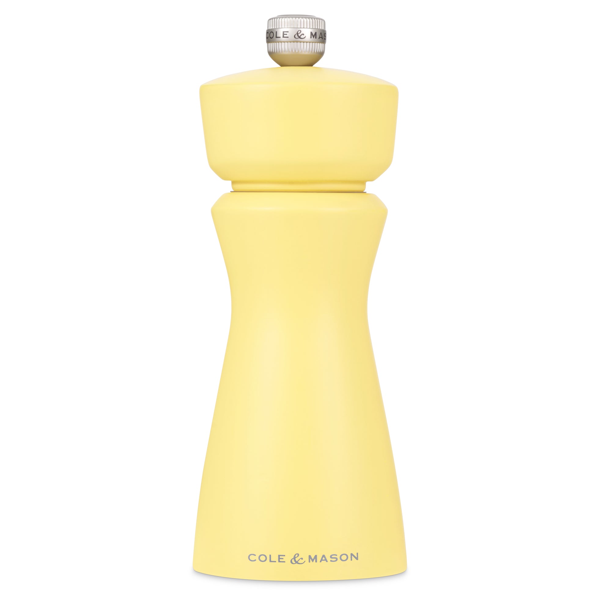 Cole & Mason Kenton turmeric salt and pepper mill with 150mm height, precision grinding mechanism, and classic design.