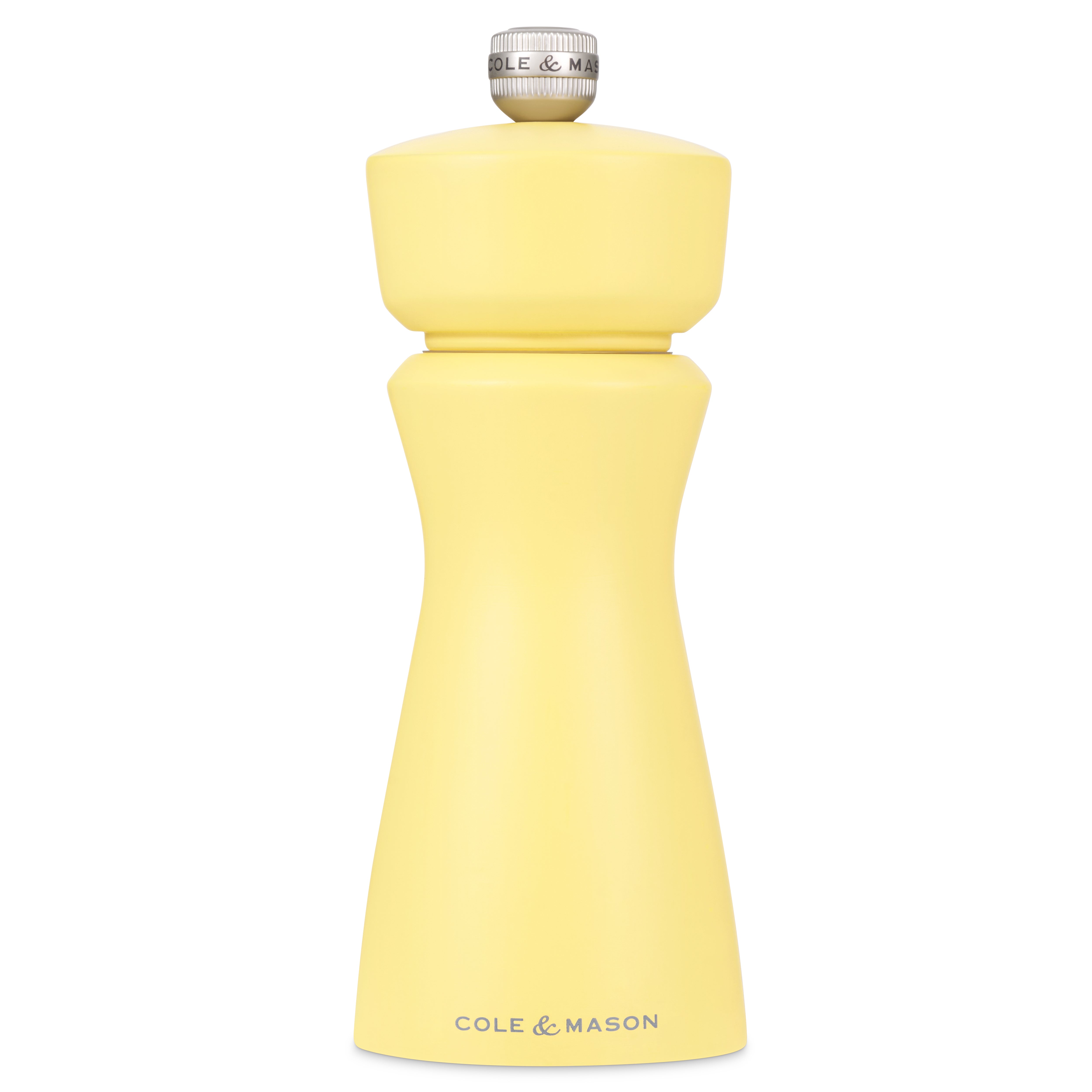 Cole & Mason Kenton turmeric salt and pepper mill with 150mm height, precision grinding mechanism, and classic design.