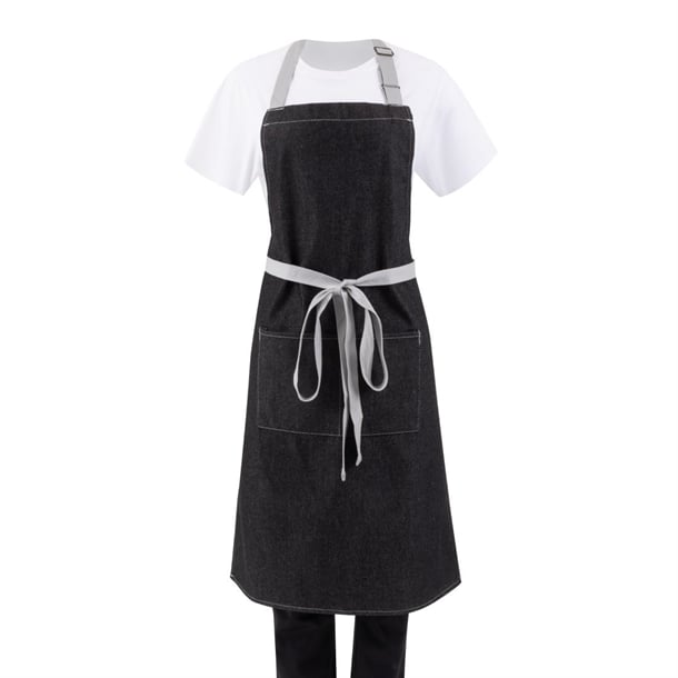 Southside Bib Apron Denim Black - 700x1000mm