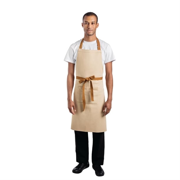 Southside Bib Apron Khaki Beige - 1000x700mm
