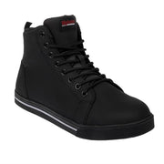 Slipbuster Safety Hi Top - Black Matte Microfibre - Size 43