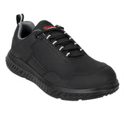 Slipbuster Hawren Safety Trainer Microfibre Black - UK 4 EU 37