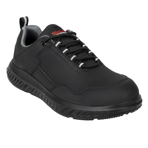 Slipbuster Hawren Safety Trainer Microfibre Black - UK 4 EU 37